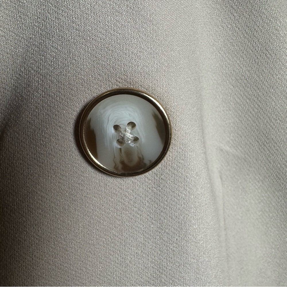 Nicole Miller NWT Beige Double-Breasted Blazer - Picture 5 of 9